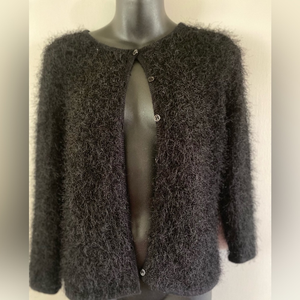 Vintage 90s Fuzzy Button up Cardigan